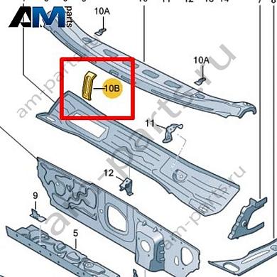 Распорка Volkswagen Jetta VII 2020-2024 17A805495BКупить распорку 17A805495B Фольксваген Джетта VII 2020-2024- бесплатная доставка