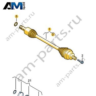Задний левый приводной вал Volkswagen id-Buzz 2023-2024 1N3501203BКупить задний левый приводной вал 1N3501203B на Фольксваген id-Buzz 2023-2024 на выгодных условиях