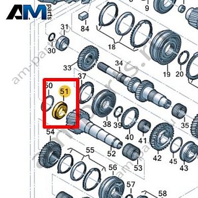 Конический роликовый подшипник VAG 0A5311214BКупить конический роликовый подшипник 0A5311214B для Фольксваген/Ауди/Шкода- акция