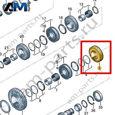 Шестерня VAG 0CK311129FКупить шестерню 0CK311129F для Фольксваген/Ауди/Шкода по минимальной цене