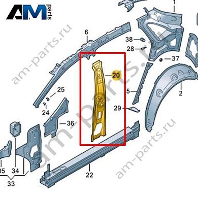 Усилитель стойки В Volkswagen id4/id5 2021-2024 11A809448Купить усилитель стойки В 11A809448 для Фольксваген id4/id5 2021-2024 на выгодных условиях