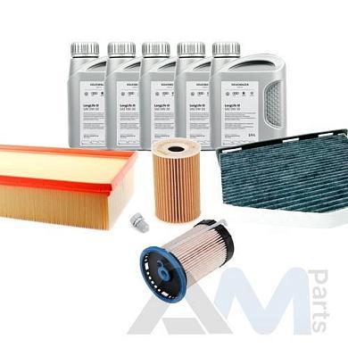 Оригинальный комплект ТО-2/4 Skoda Yeti 2.0 TDI (масло LL3 с допуском 504/507)