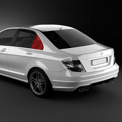 Стекло заднее левое (неподвижное) A204730350064 Mercedes C-klasse W204