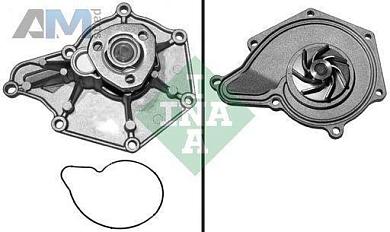 Насос системы охлаждения (помпа) INA (538035510) для Audi Q5 (8R) 2008-2017 3.2FSI