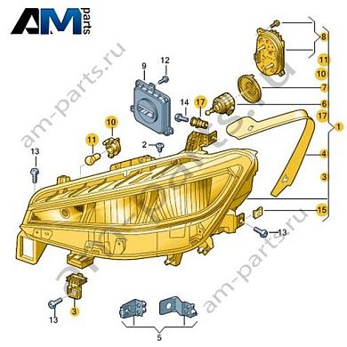Светодиодная фара правая Volkswagen id4/id5 2021-2024 11A941030Купить светодиодную фару правую 11A941030 на Фольксваген id4/id5 2021-2024 по минимальной цене