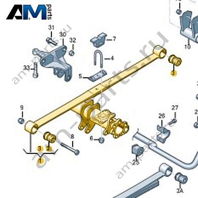 Листовая рессора Volkswagen Crafter 2012-2016 2E0511131BDКупить листовую рессору 2E0511131BD для Фольксваген Крафтер 2012-2016- бесплатная доставка