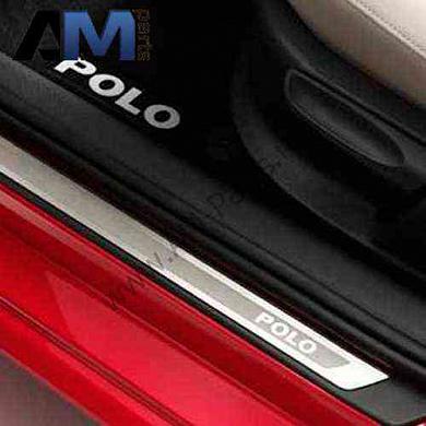 Накладки на пороги с надписью POLO для Поло Седан 6RU071303