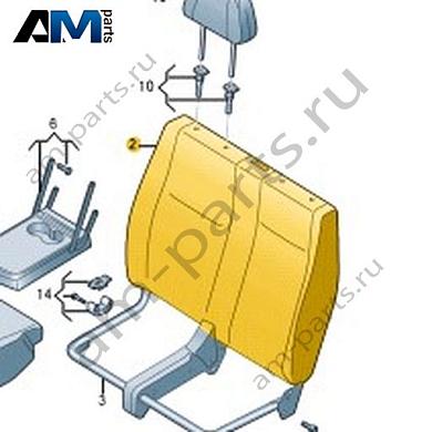 Подушка спинки с обивкой Volkswagen Crafter 2012-2016 2E0881805AHКупить подушку спинки с обивкой 2E0881805AH Фольксваген Крафтер 2012-2016- минимальная цена