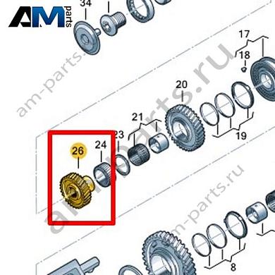 Шестерня VAG 0CK311348BКупить шестерню 0CK311348B на Фольксваген/Ауди/Шкоду- бесплатная доставка