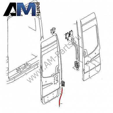 Трос замка двери правый Crafter 2E1827535A