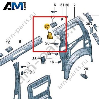 Усилитель крепления ремня безопасности Volkswagen id-Buzz 2023-2024 1T3809718Купить усилитель крепления ремня безопасности 1T3809718 на Фольксваген id-Buzz 2023-2024- гарантия наличия