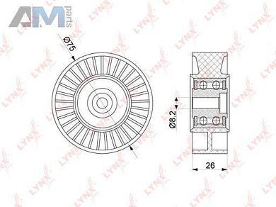 Ролик натяжного механизма LYNX для Audi Q7 (4L) 2007-2015 3.0TDI CASA CASB CASC CATA PB-5280