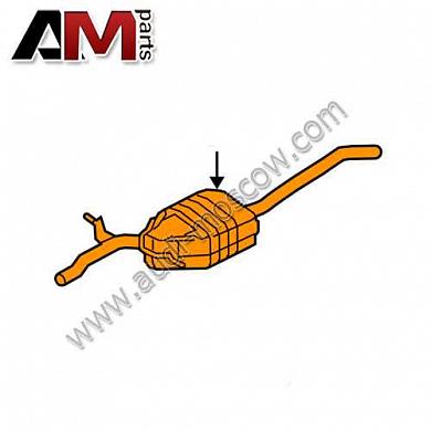 Выпускная труба для Audi A4 B8 8K0253409BEКупить оригинальную выпускную трубу Audi A4 B8 8K0253409BE- Доставка на дом