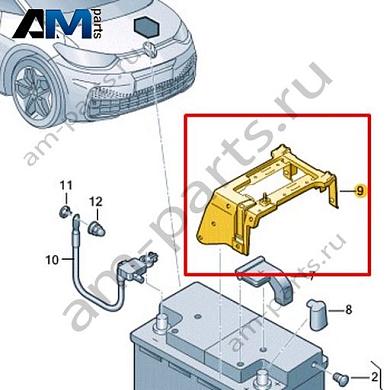 Кронштейн розетки Volkswagen id3 2020-2024 1EA915345Купить кронштейн розетки 1EA915345 Фольксваген id3 2020-2024- гарантия наличия