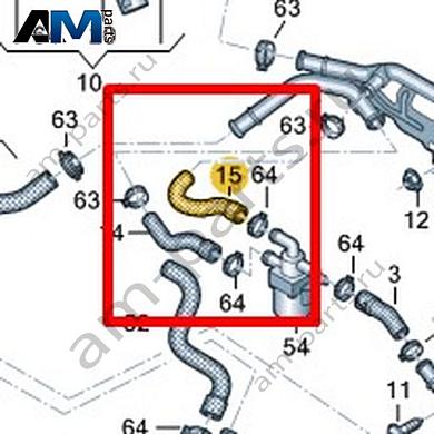Шланг системы охлаждения Volkswagen AMAROK 2017-2022 2H6121157DКупить шланг системы охлаждения 2H6121157D для Фольксваген Амараок 2017-2022- гарантия наличия