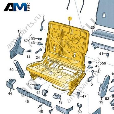 Каркас сиденья и спинки Volkswagen id-Buzz 2023-2024 1N3885063GКупить каркас сиденья и спинки 1N3885063G Фольксваген id-Buzz 2023-2024- акция