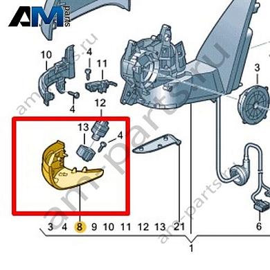 Нижняя часть накладки Volkswagen id-Buzz 2023-2024 1T3857604Купить нижнюю часть накладки 1T3857604 на Фольксваген id-Buzz 2023-2024- минимальная цена