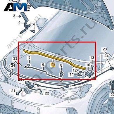 Уплотнитель капота сзади Volkswagen id4/id5 2021-2024 11A823723Купить уплотнитель капота сзади 11A823723 Фольксваген id4/id5 2021-2024 на выгодных условиях