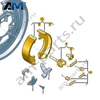 Комплект тормозных колодок с накладками Volkswagen Crafter 2012-2016 2E0698525EКупить комплект тормозных колодок с накладками 2E0698525E Фольксваген Крафтер 2012-2016- выгодные цены