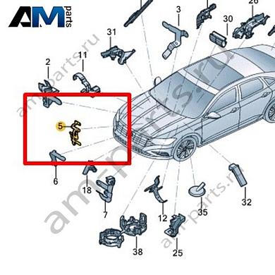 Крепеж кабеля Volkswagen Jetta VII 2020-2024 17A971303Купить крепеж кабеля 17A971303 для Фольксваген Джетта VII 2020-2024- минимальная цена