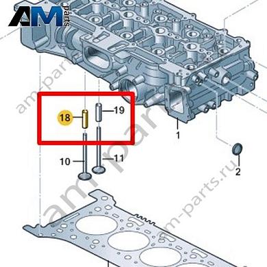 Направляющая клапана VAG 0XW103415AКупить направляющая клапана 0XW103415A для Фольксваген/Ауди/Шкода на выгодных условиях
