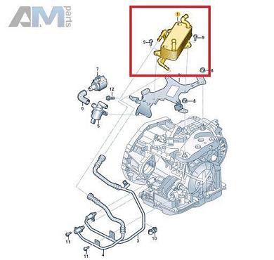 Радиатор 8U0317021A Audi Q3 (8U) 2011-2018 09M/AQ450 (6-АКП)