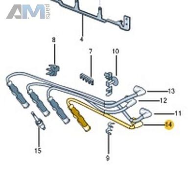 Комплект проводов высокого напряжения VAG 032905409BКупить комплект проводов высокого напряжения 032905409B Фольксваген/Ауди/Шкода- минимальная цена