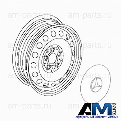 Диск колесный 6.5J X 16 H2 ET 60 Mercedes Vito W639 A6394013502