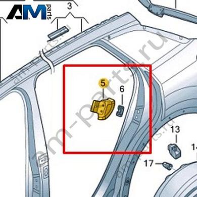 Усилитель стойки С Volkswagen T-Roc 2018-2024 2GA809613Купить усилитель стойки С 2GA809613 на Фольксваген Т-рок 2018-2024 на выгодных условиях