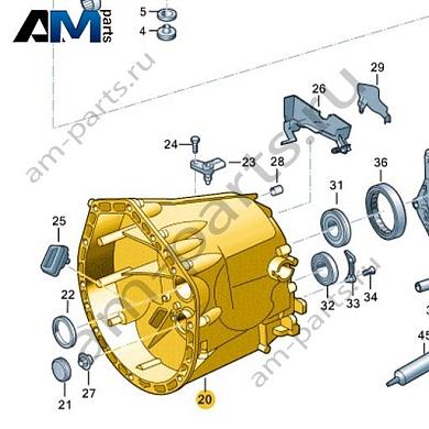 Картер коробки передач VAG 0CB301103MКупить картер коробки передач 0CB301103M на Фольксваген/Ауди/Шкоду- спец. Цена