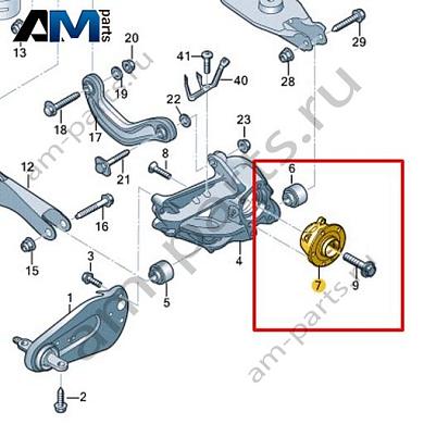 Ступица с подшипником VAG 1ED407621AКупить ступицу с подшипником 1ED407621A на Фольксваген/Ауди/Шкоду- бесплатная доставка