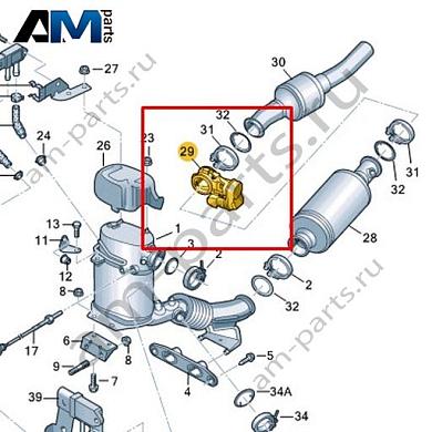 Заслонка системы выпуска ОГ VAG 1K0253691JКупить заслонку системы выпуска ОГ 1K0253691J Фольксваген/Ауди/Шкода- выгодные цены