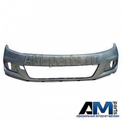 Бампер передний Фольксваген Тигуан (2012-2016) (грунт) 5NU807217GRU