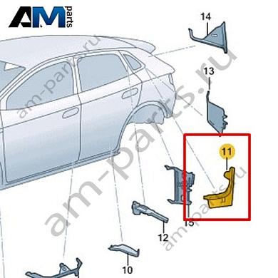 Перегородка стойки D Volkswagen id4/id5 2021-2024 11A864634Купить перегородку стойки D 11A864634 Фольксваген id4/id5 2021-2024 на выгодных условиях