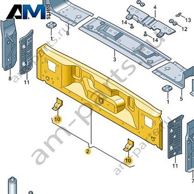 Задняя панель Volkswagen id-Buzz 2023-2024 1T3813301AКупить заднюю панель 1T3813301A на Фольксваген id-Buzz 2023-2024 на выгодных условиях