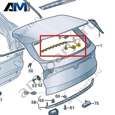 Уплотнитель Volkswagen id4/id5 2021-2024 11A827703BКупить уплотнитель 11A827703B на Фольксваген id4/id5 2021-2024- гарантия наличия