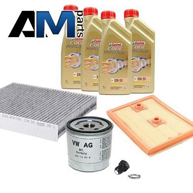 Набор для ТО-1/3 Polo Sedan 1.4 TSI с угольным фильтром (масло Castrol Magnatec 5W40)