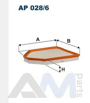 Воздушный фильтр FILTRON (AP028/6) на BMW X4 (F26) 20iX