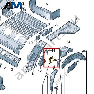 Кронштейн Volkswagen id3 2020-2024 1EA813542Купить кронштейн 1EA813542 на Фольксваген id3 2020-2024- минимальная цена