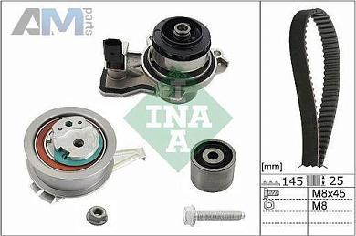 Комплект ГРМ с помпой INA (530066530) Volkswagen Tiguan 2 рестайлинг 2.0TDI