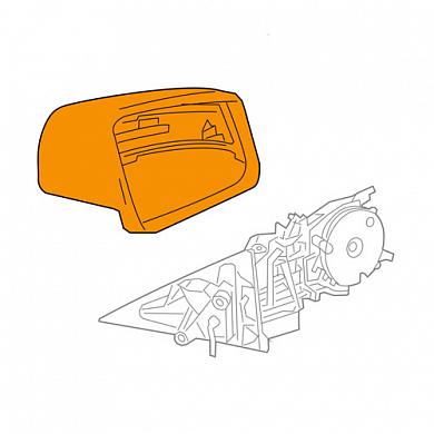 Корпус зеркала правый A21281060008526 Mercedes E-klasse 2013-2016