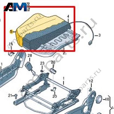 Обивка сиденья (ткань) Volkswagen Crafter 2012-2016 2E0881405LКупить обивку сиденья (ткань) 2E0881405L для Фольксваген Крафтер 2012-2016- акция