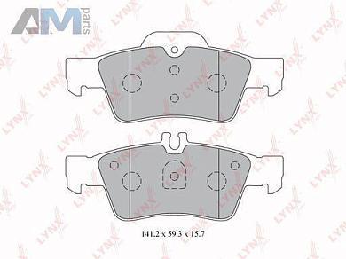Колодки тормозные задние LYNX для Mercedes E200-350 BD-5325