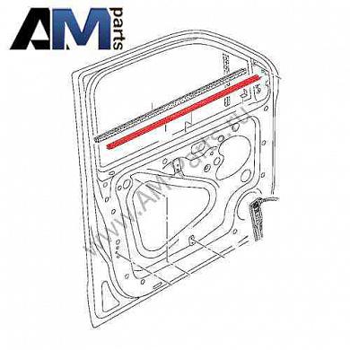 Уплотнитель пер двери слева внутри Amarok 2H0837471A9B9