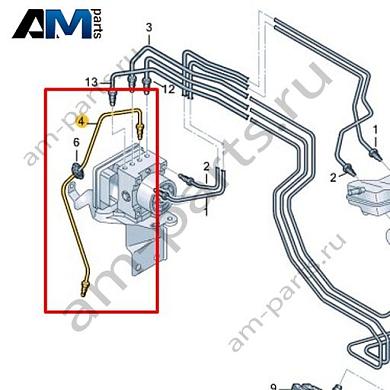 Тормозная трубка от гидравлической системы к тормозному шлангу VAG 1EC614724AКупить тормозную трубку от гидравлической системы к тормозному шлангу 1EC614724A на Фольксваген/Ауди/Шкоду по минимальной цене