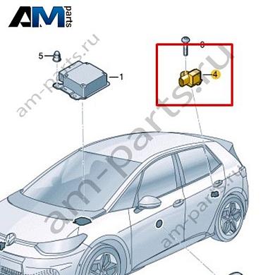 Датчик удара для ПБ Volkswagen id3 2020-2024 1EA959659Купить датчик удара для ПБ 1EA959659 на Фольксваген id3 2020-2024- бесплатная доставка