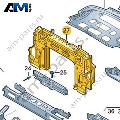 Задняя стенка Volkswagen T-Roc Cabrio 2020-2024 2GC813467CКупить заднюю стенку 2GC813467C для Фольксваген Т-рок Кабриолет 2020-2024 по минимальной цене