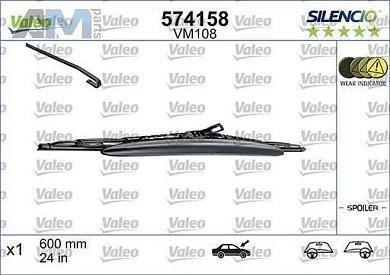 Щетка стеклоочистителя L=R (574158) VALEO на Volkswagen Amarok (2010-2016)