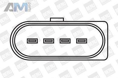 Катушка зажигания BERU (ZSE051) на Audi A4 (B7) 2005-2009 2.0Diesel