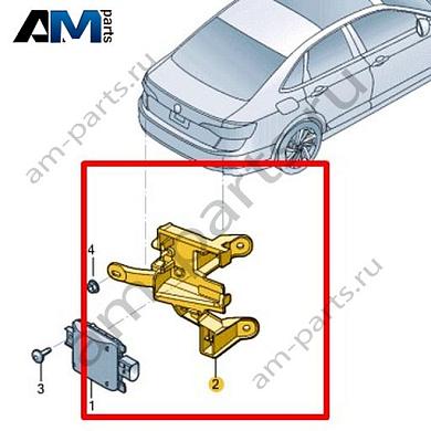 Кронштейн блока управления Volkswagen Jetta VII 2020-2024 17A907456Купить кронштейн блока управления 17A907456 на Фольксваген Джетта VII 2020-2024- гарантия наличия